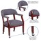 Emma and Oliver Conference Chair with Accent Nail Trim and Casters